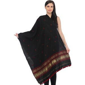 7129 Stole From Kutch With Embroidered Mirrors